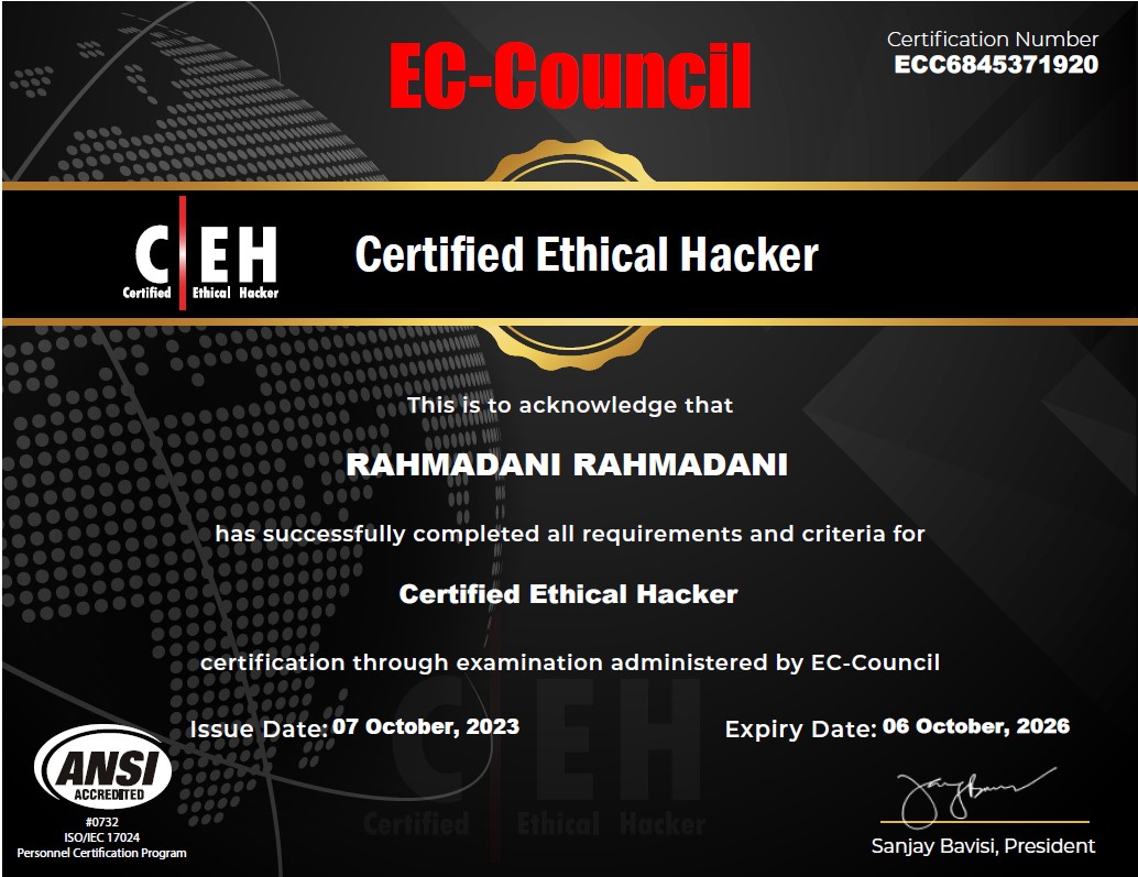 Dosen Unpab Meraih Prestasi Dengan Sertifikasi Certified Ethical Hacker