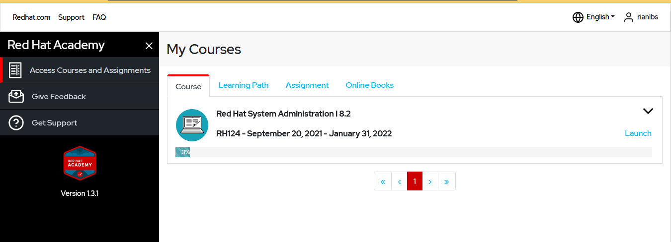 Red hat academy