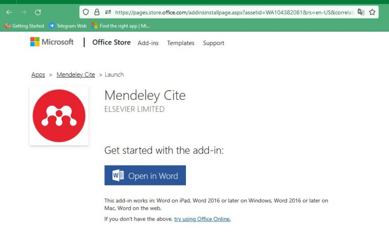 Install mendeley cite untuk microsoft word media pembelajaran 