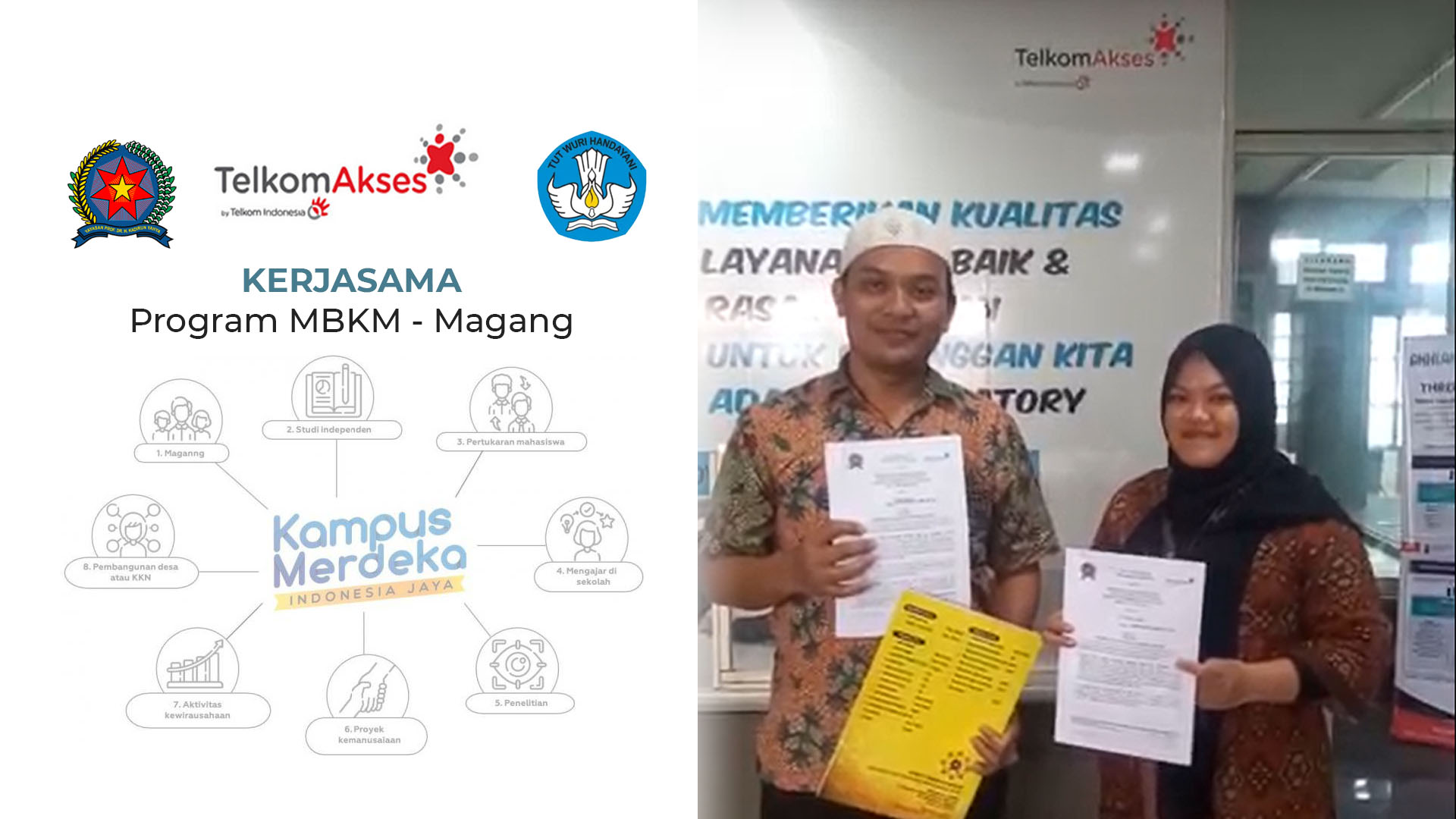 Kerjasama PT. Telkom Akses dan Program Studi Teknik Komputer dalam Program Magang MBKM