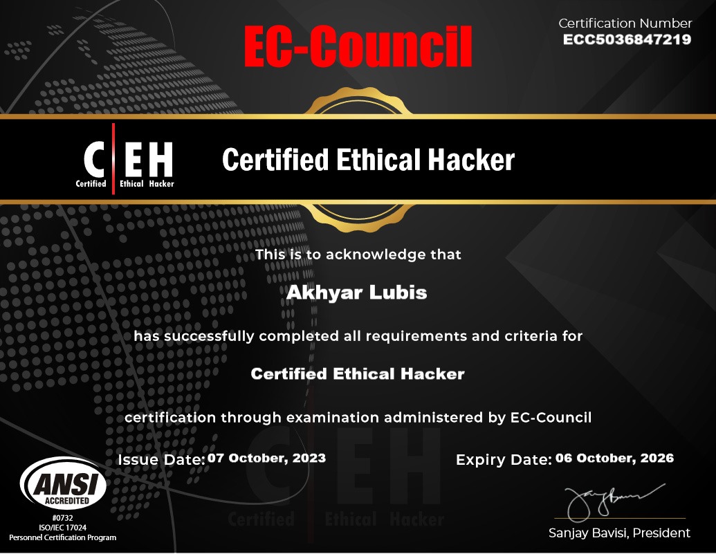 Dosen UNPAB Meraih Prestasi dengan Sertifikasi Certified Ethical Hacker dari EC-Council